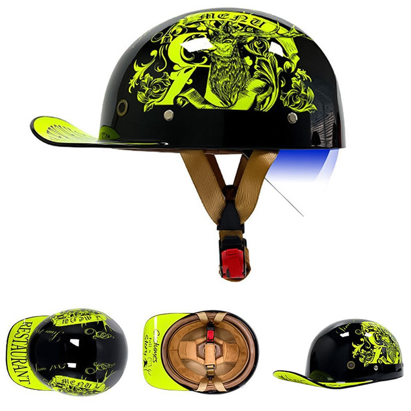 Motorfiets Baseballhelm - DOT-goedgekeurd