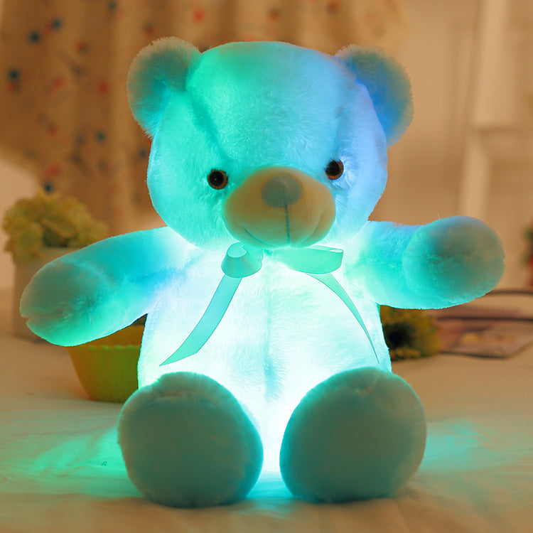 GlowBear | Kleurrijke LED Licht Teddybeer Pluche Speelgoed Kerstaanbieding