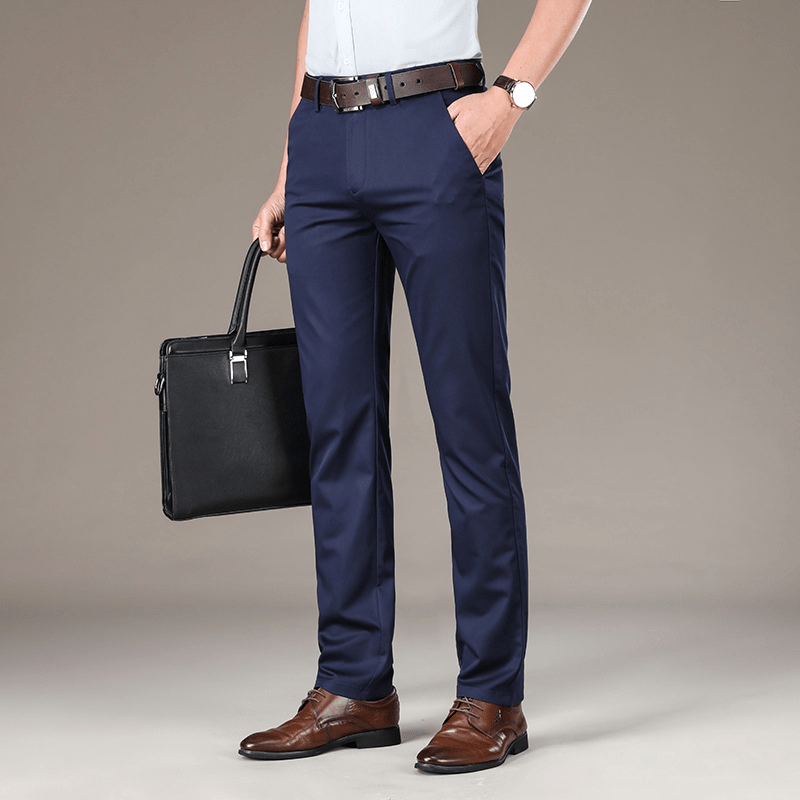 50% Korting - MasonPro - High Stretch Heren Klassieke Broek - Beperkte Aanbieding