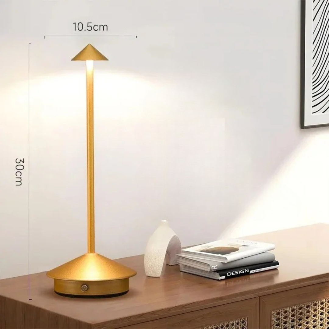 Moderne Aluminium Kegel LED Accu Tafellamp 1-Licht