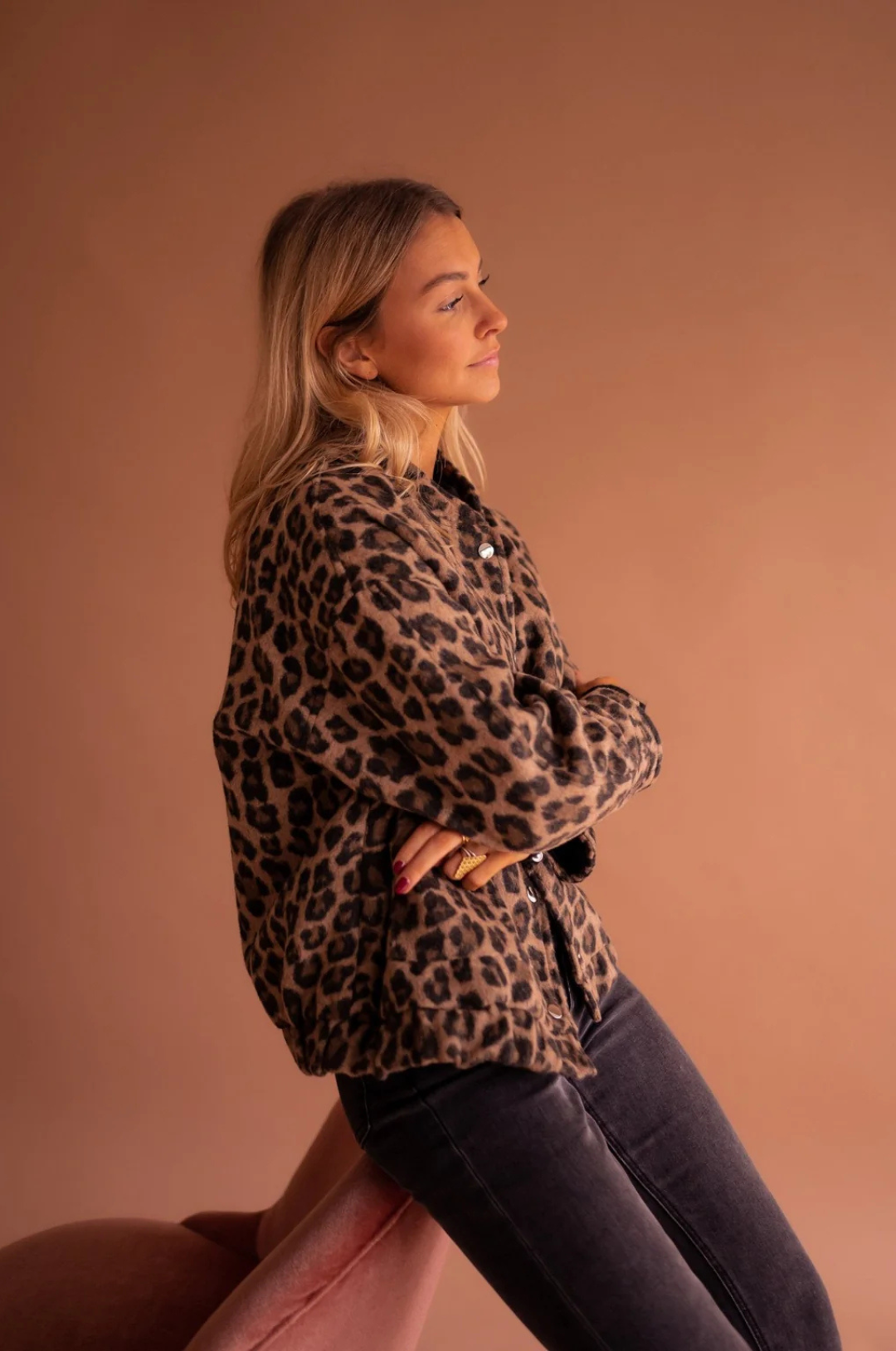 Susanne™ | Trendy Jas met Luipaardprint