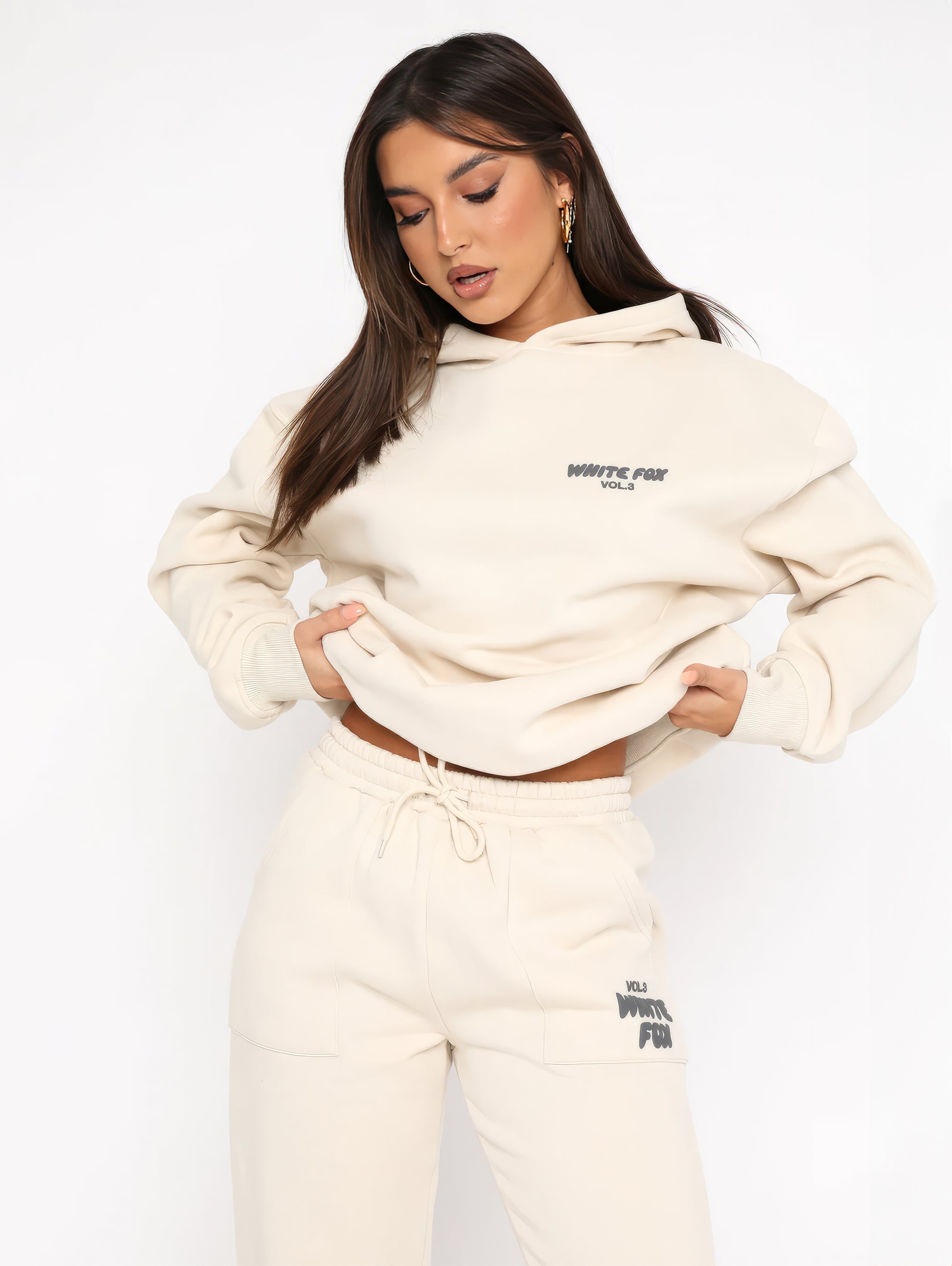 Vanio | Dames WhiteFox Trainingspak met Hoodie