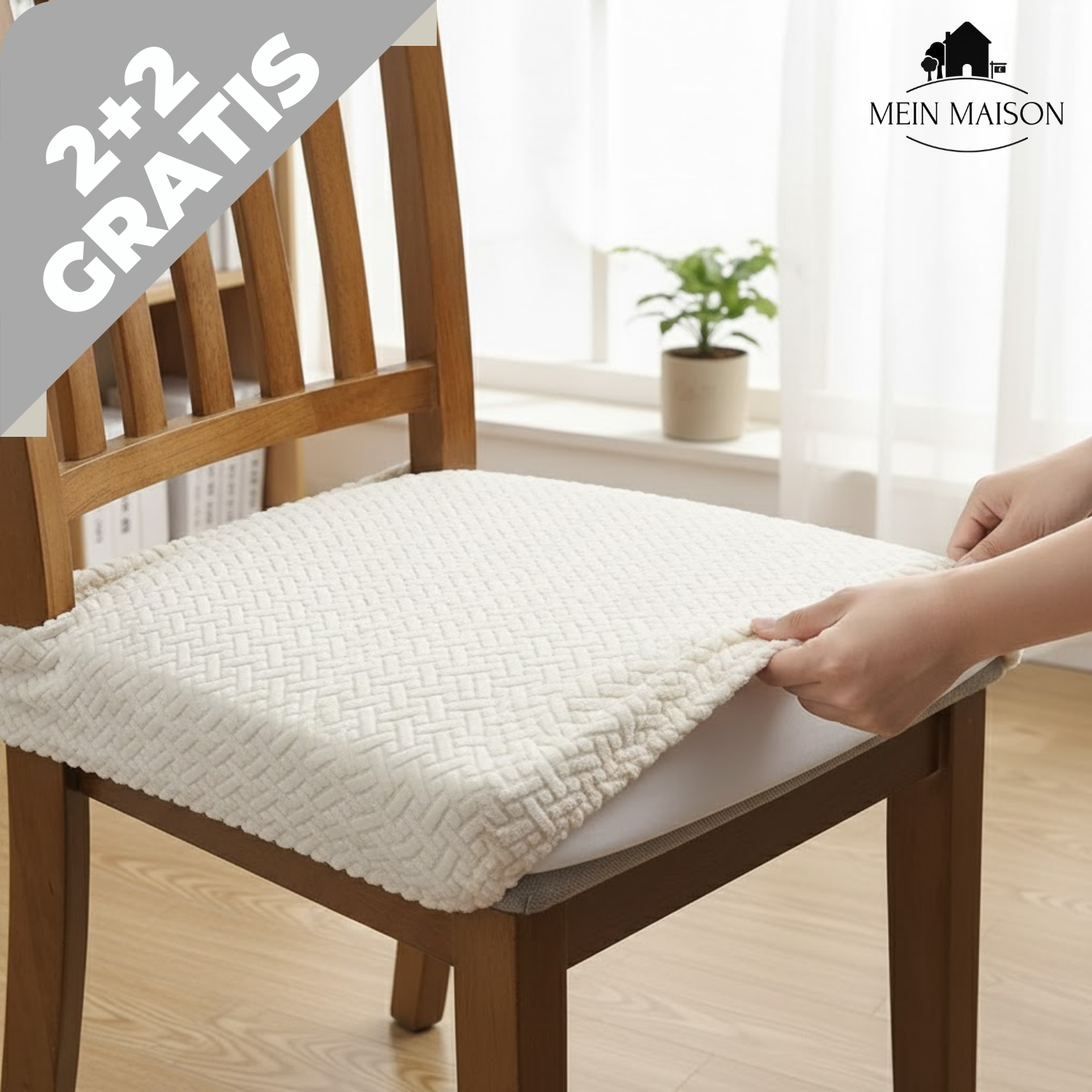 2+2 GRATIS | SilqueShield – Stijlvolle stoelhoezen voor uw meubels!