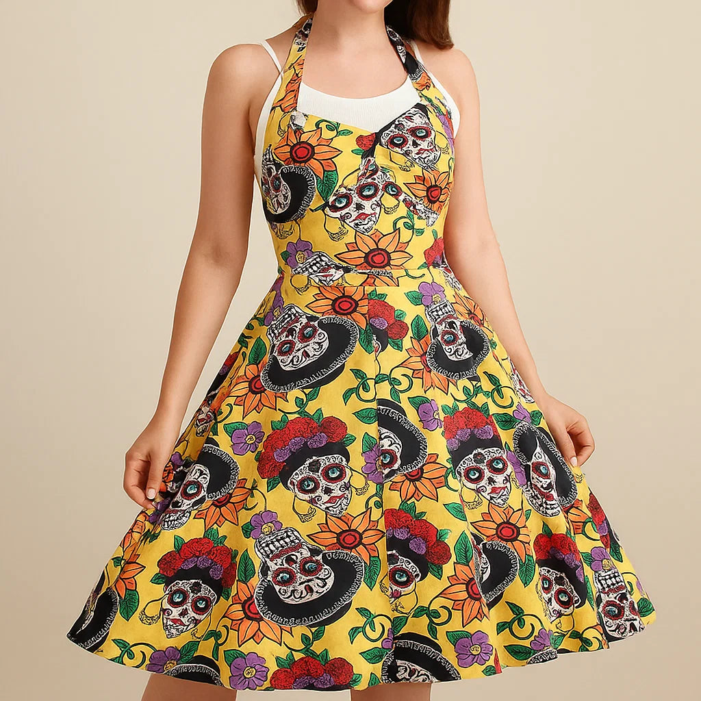 Dames Halloween Kostuum Jurk | Halternek