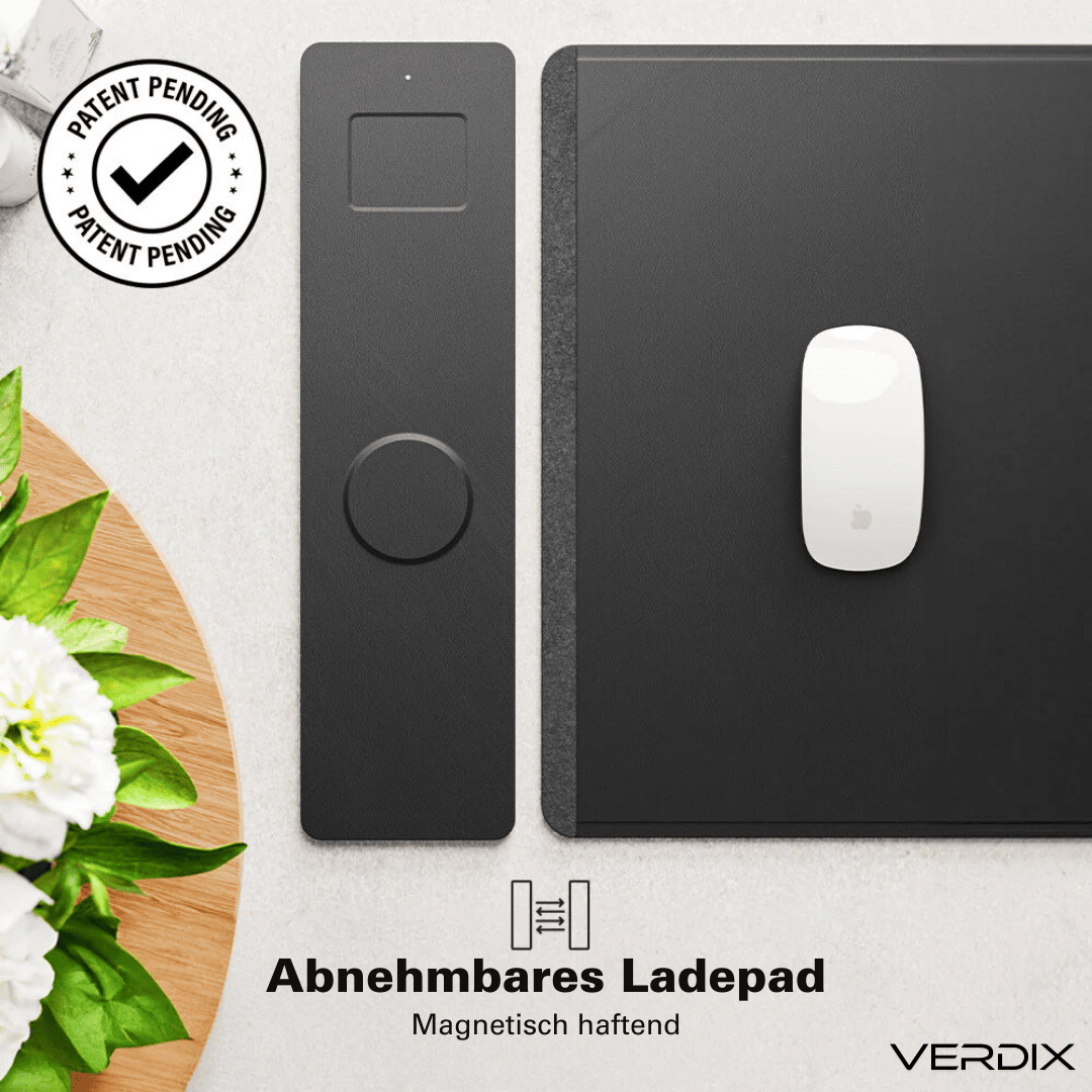 MagCharge 3-in-1 Magnetische Draadloze Oplaadmuismat | opladen, werken en oplichten