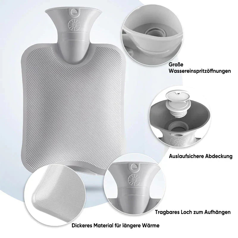 WarmCush – Herbruikbare Pluche Warmwaterkruik met Heupkussen