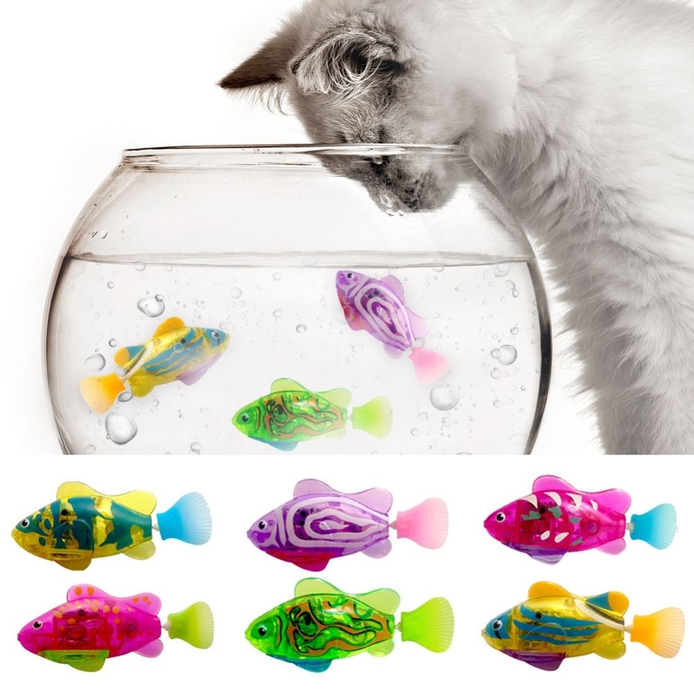 Interactieve Kat Speelgoed Set met Realistische Zwembeweging en Licht – Beste Kat Speelgoed voor Actief Spel