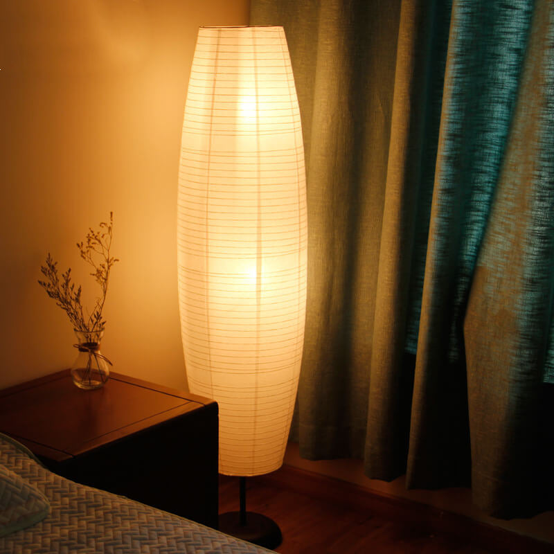 Noordse rijstpapier zuilen 2-licht vloerlamp