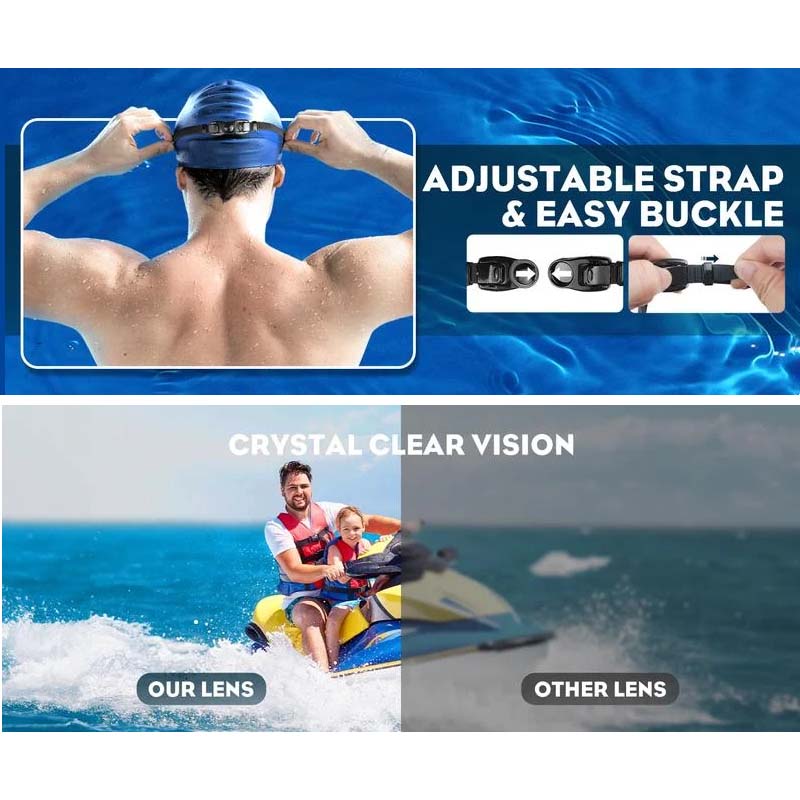 Brede Kijk Anti-Fog Zwemgoggles