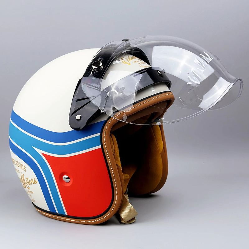 Tijdloze motorhelm - DOT- en ECE-goedgekeurd