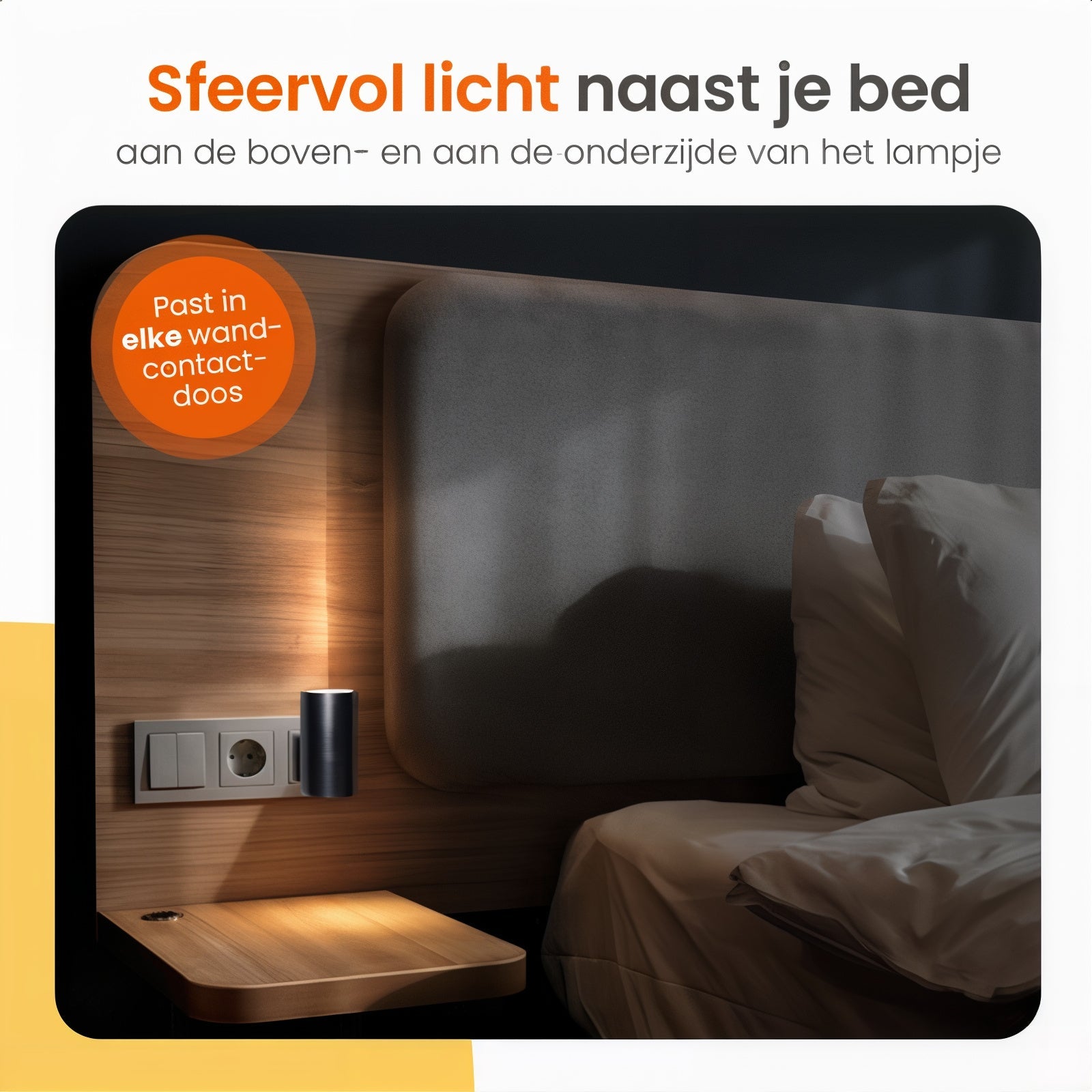 LuxeGlow Dimbare Nachtlamp | Elegante verlichting voor een sfeervolle ambiance