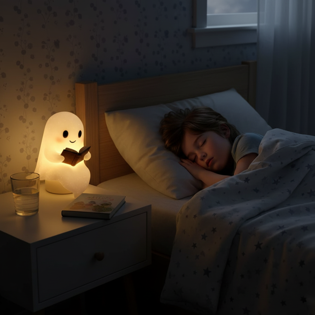 NachtGeest Lamp – Handgemaakte Decoratieve Nachtlamp met Warm Licht