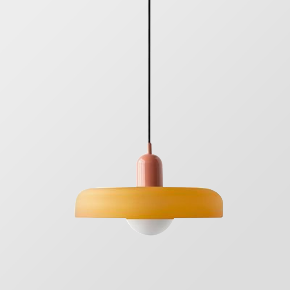 Bauhaus Hanglamp in Gekleurd Glas