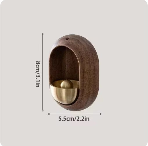 ZenChime | Elegante houten deurbel