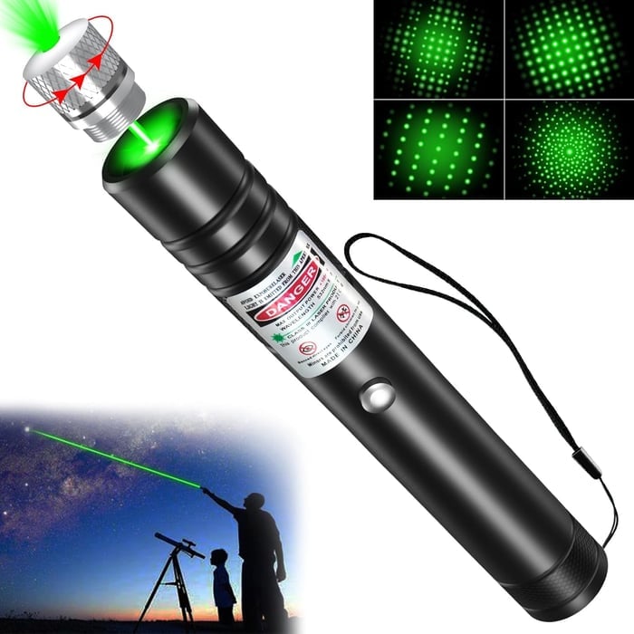 LuxeBeam Dual-Color Laser Pointer | Precisie rode en groene laser voor veelzijdige presentaties