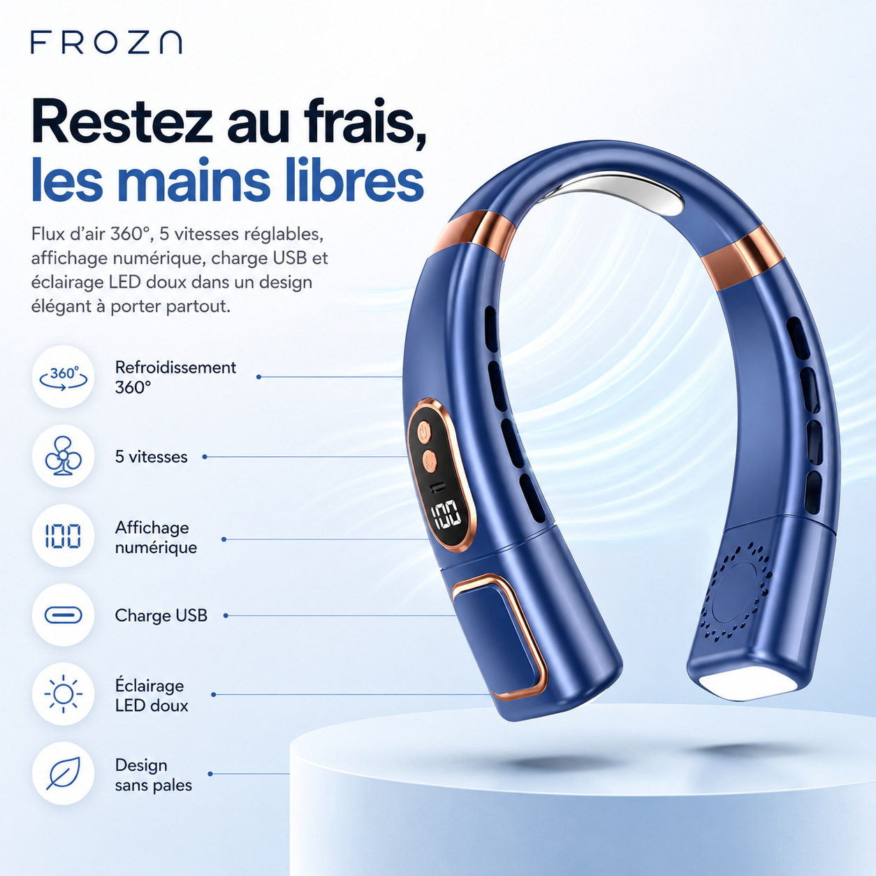 Froza – Digitale 360° Nekventilator