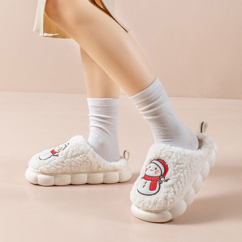 Warme Pluche Slippers met Antislipzool