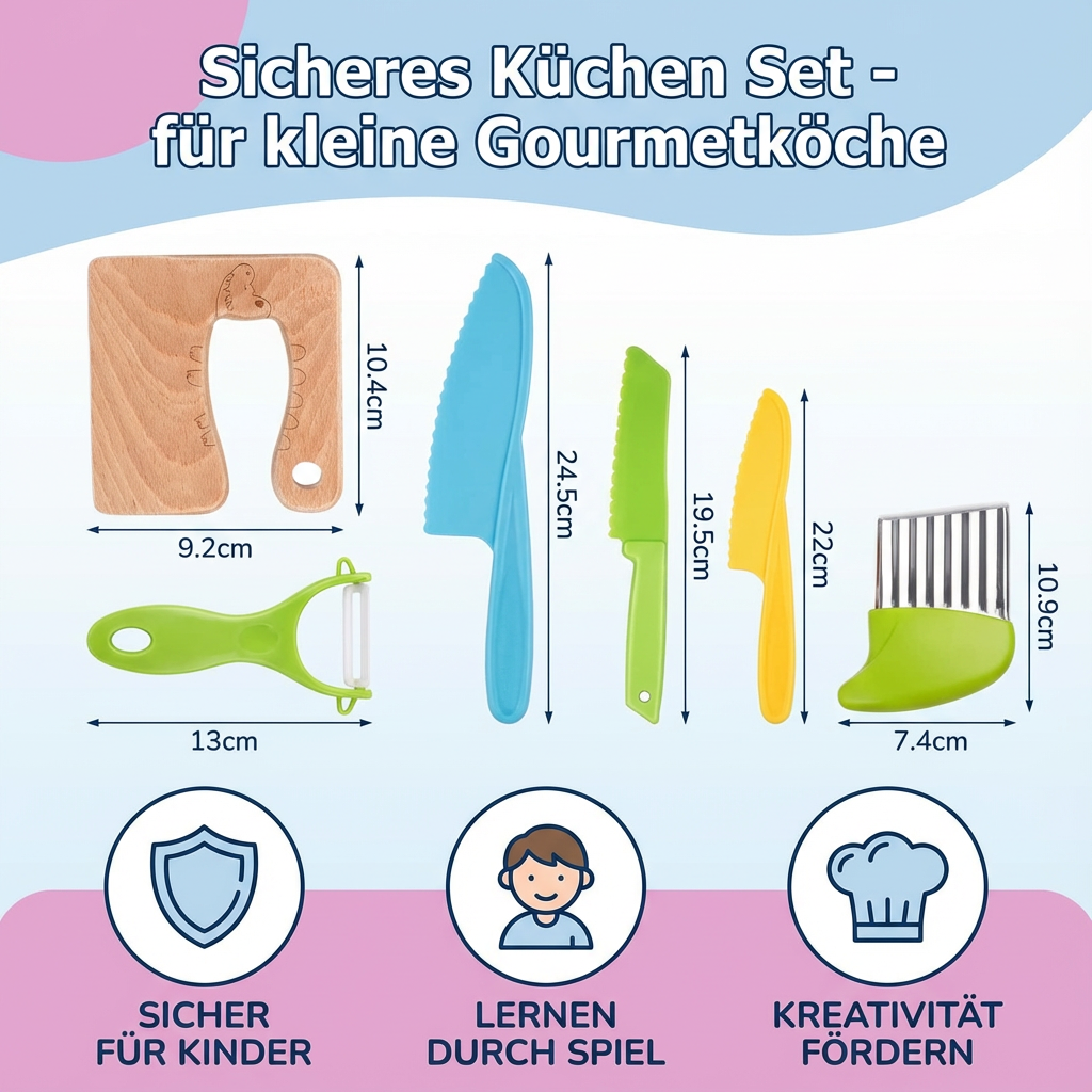 Veilig Keuken Set - voor kleine Gourmetkoks