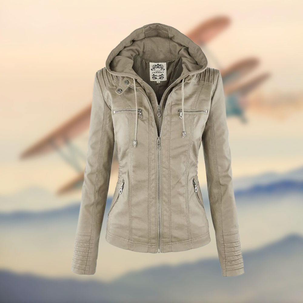 Karolina | Leren jack met stijlvol ontwerp
