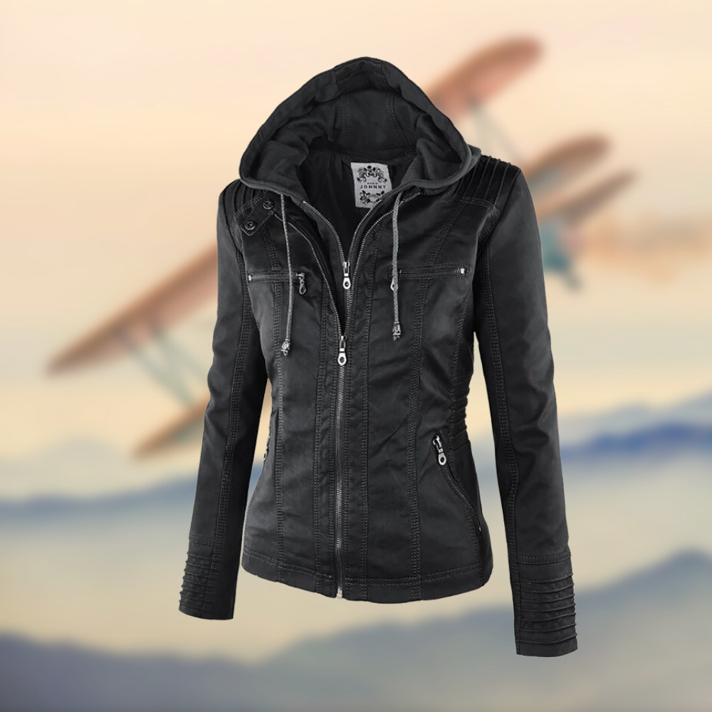 Karolina | Leren jack met stijlvol ontwerp