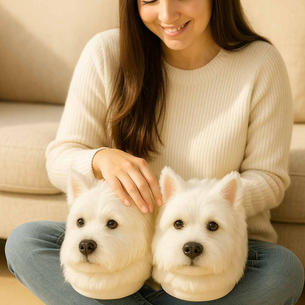 Pawtastic | Super Realistische Hond Pluche Slippers voor Ultiem Comfort