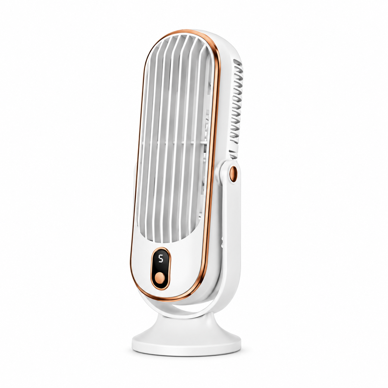 AeroLux Elite Koelventilator | Dubbele Motor, 720° Rotatie, Oplaadbaar via USB & Ultra Stil voor Ultiem Comfort Overal