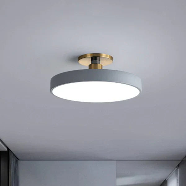 Ronde Plafondlamp Nordic Style Acryl Slaapkamer LED Semi-Coil Plafondlamp