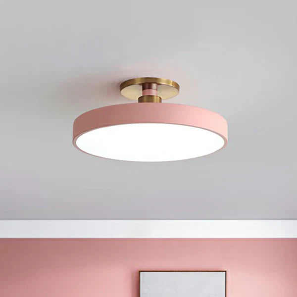 Ronde Plafondlamp Nordic Style Acryl Slaapkamer LED Semi-Coil Plafondlamp