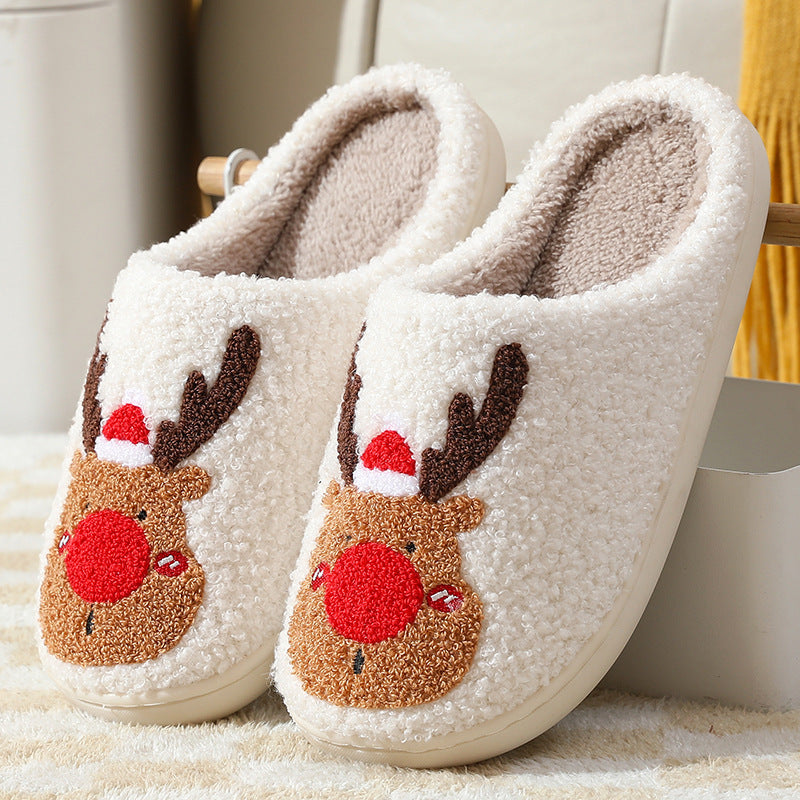 Warme Kerst Huisschoenen van Pluche