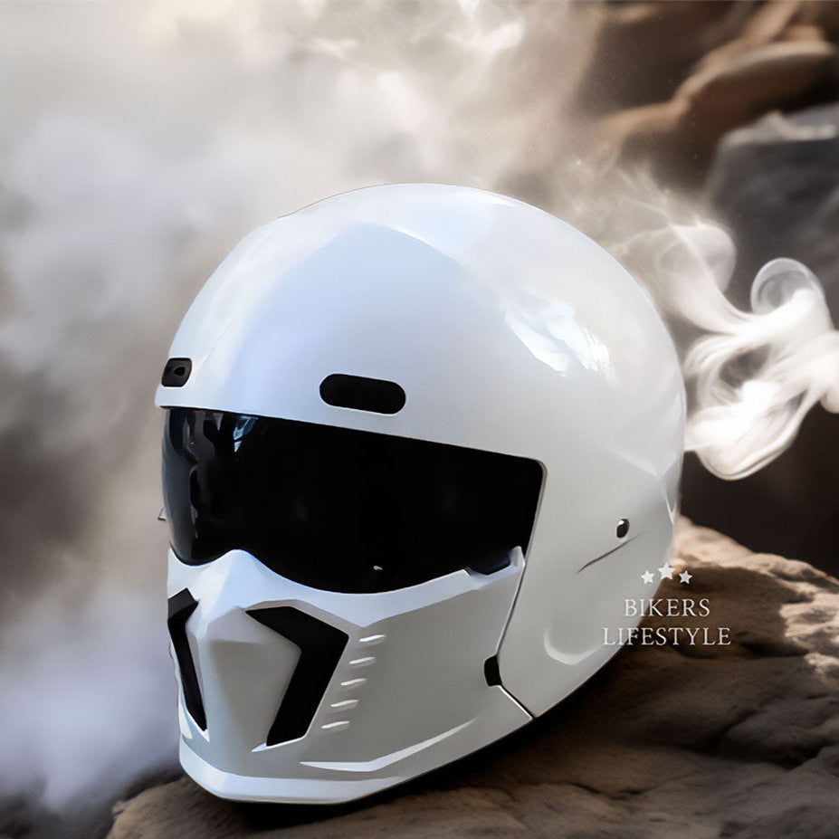 Retro Klassieke Motorhelm DOT- en ECE-goedgekeurd Tijdloos Ontwerp
