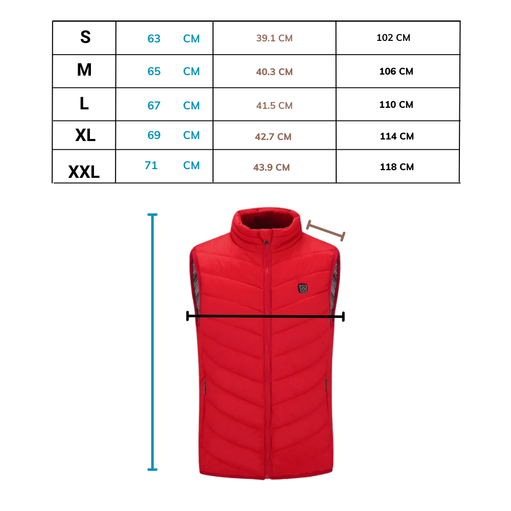 Unisex Verwarmd Vest