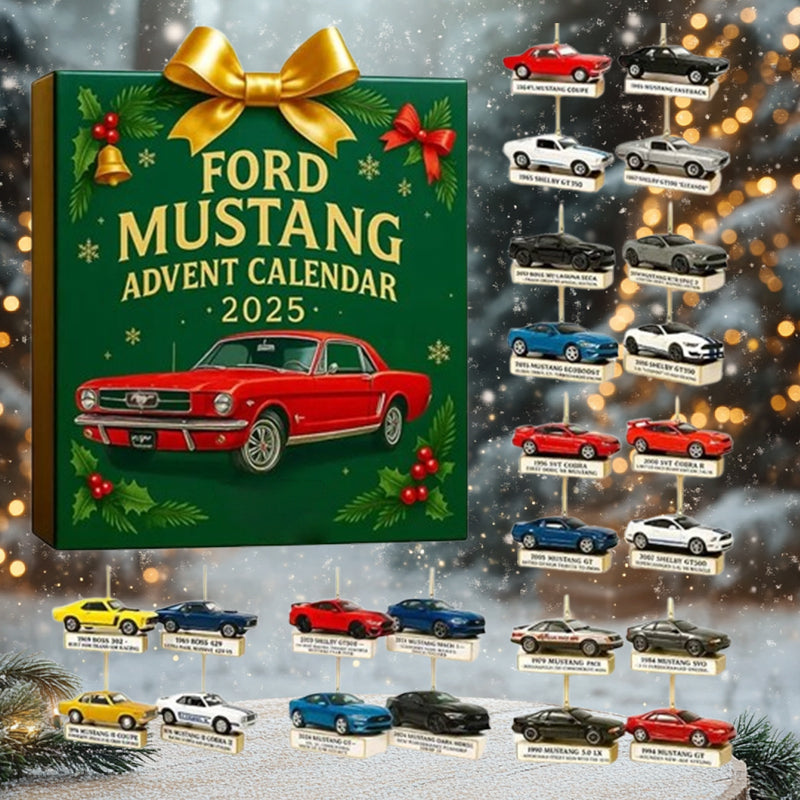 MustangMerry | Ford Mustang Adventskalender 2025 Feestelijke Vakantietelling
