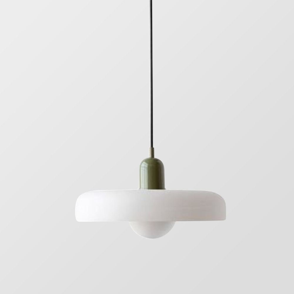 Bauhaus Hanglamp in Gekleurd Glas