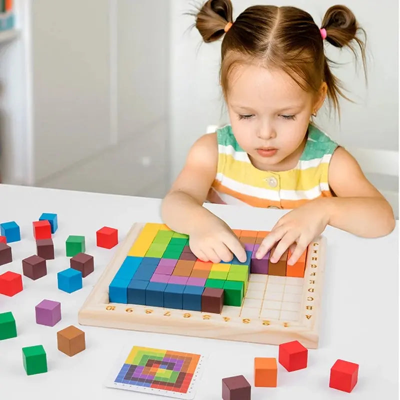 Montessori Kleur en Cijfer Blokken Educatief Speelgoed