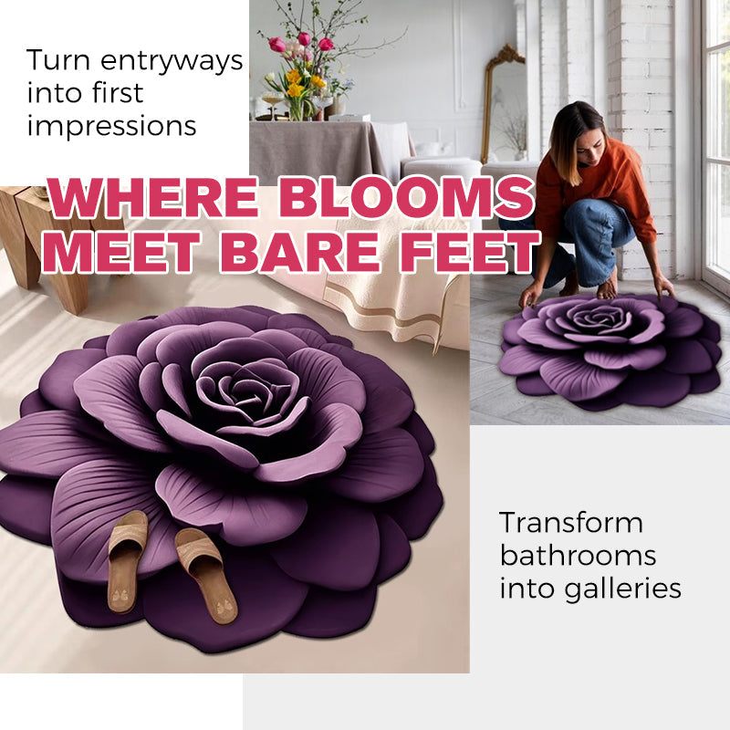 FloraLux Elegante Vloermat | Pluche comfort met diatomiet voor snel drogende elegantie