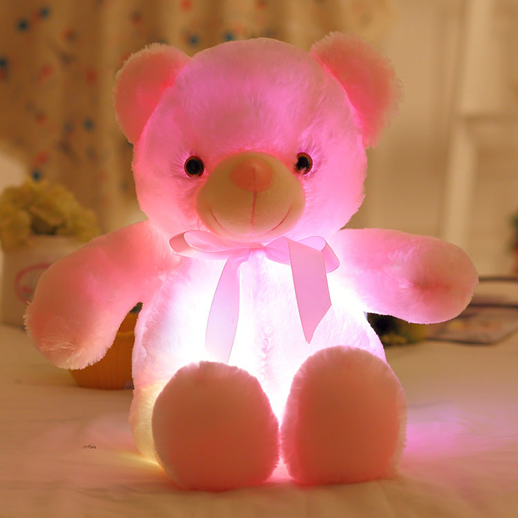GlowBear | Kleurrijke LED Licht Teddybeer Pluche Speelgoed Kerstaanbieding