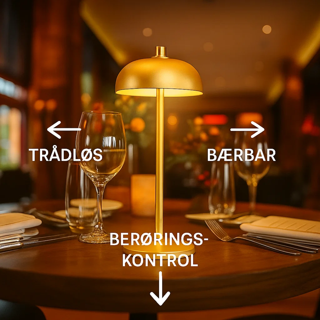 DazzleLite Draadloze Tafellamp met Aanraakbediening