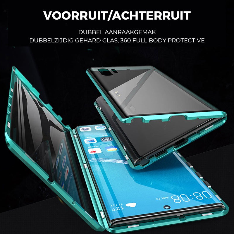 Sandsberg gehärtetes Glas Doppelseitige Handyhülle für Samsung