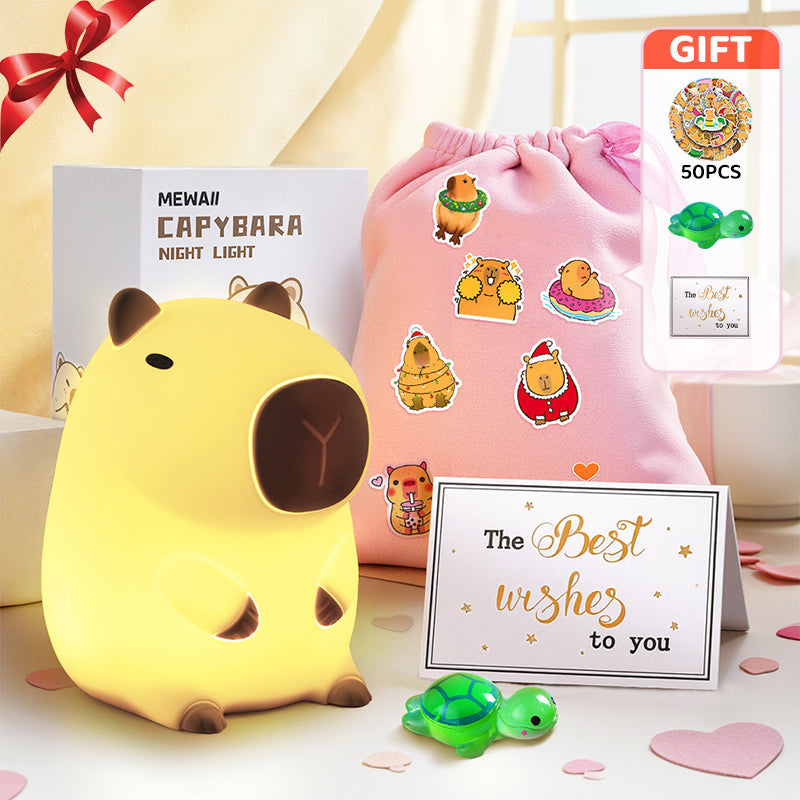 SquishBara | Capybara Squishy Nachtlampje Ideaal Cadeau voor Alle Leeftijden