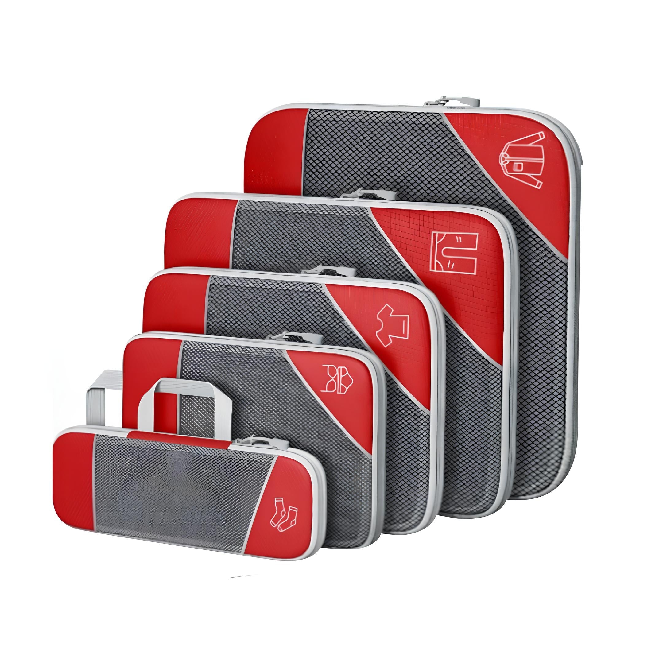 LuxuraPack Compressie Inpak Cubes | Ruimtebesparende opbergoplossingen voor georganiseerde reizen