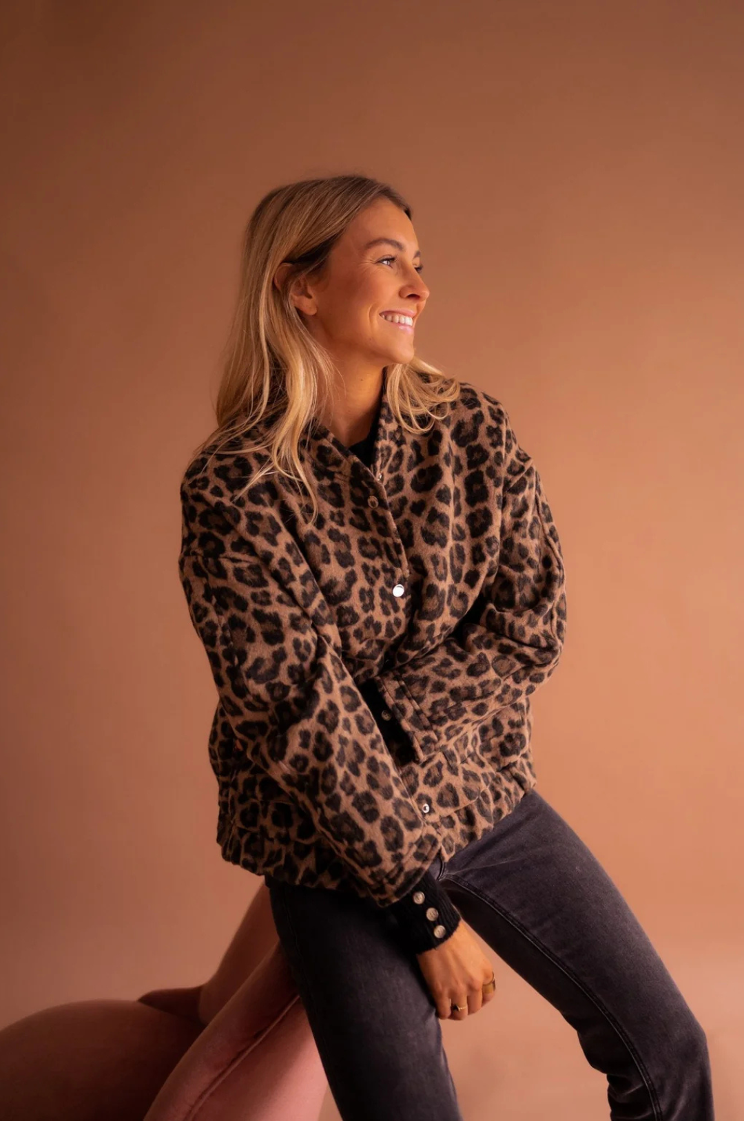 Susanne™ | Trendy Jas met Luipaardprint