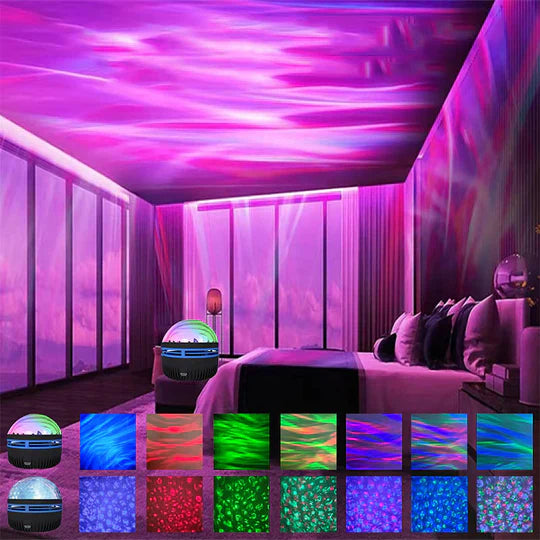 Magische Tischlampe Auroralight-Noorderlichtprojector met Muziekbediening
