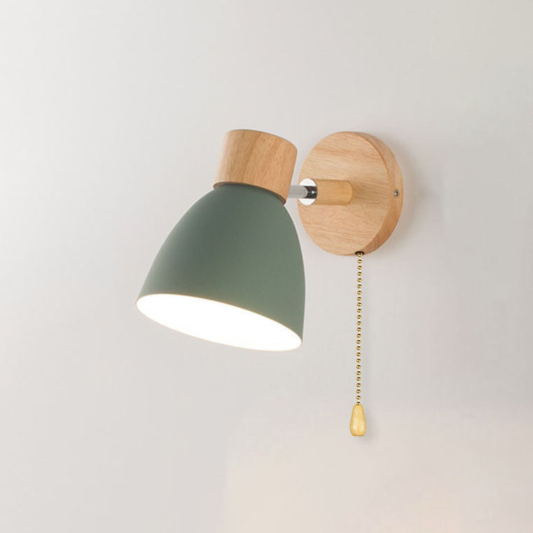 Modern Minimalistische Houten Conus LED Wandlamp | 1-Lamp