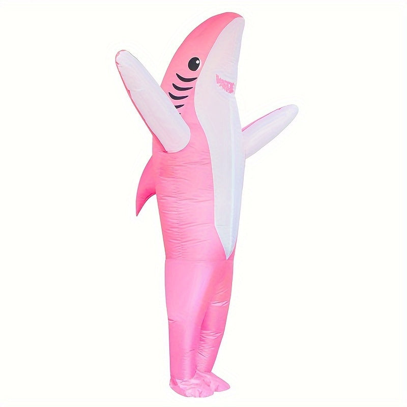 Unisex Opblaasbare Haai Halloween Kostuum | Grappig Volledig Lichaam