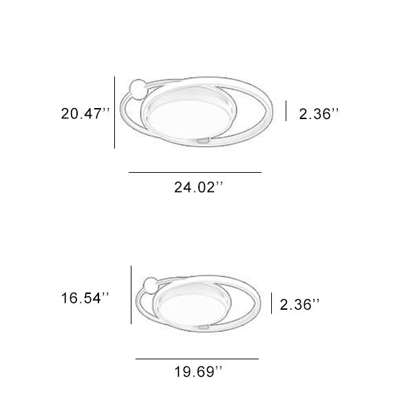Frendorf | Ronde LED Plafondlamp | Noordelijk Minimalistisch Design