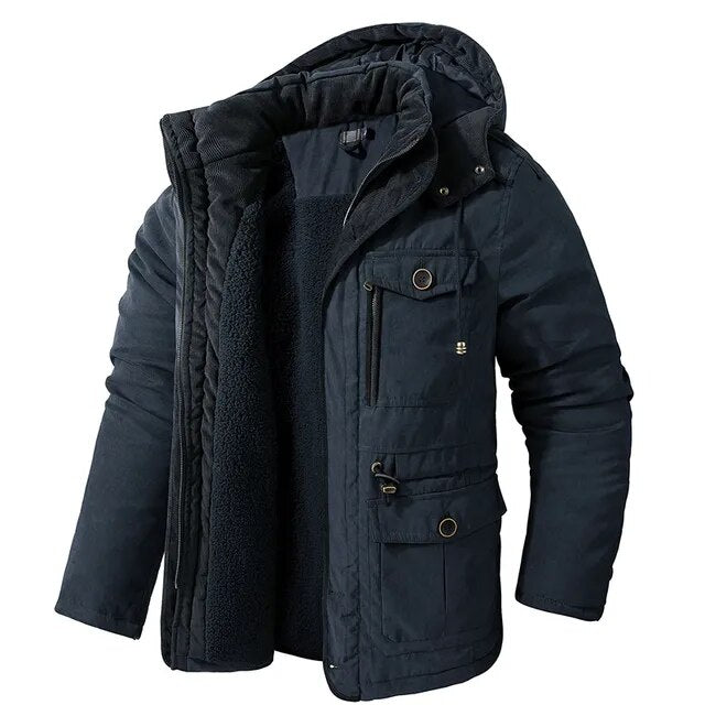 Hans™ Warme Winterjacke met Futter uit Fell