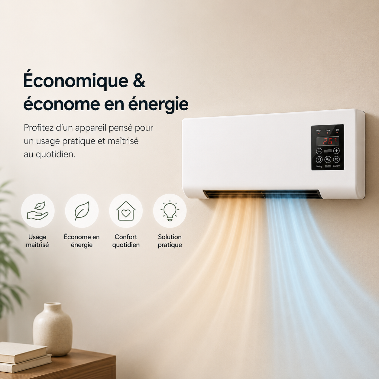Klimaatbeheersing | Verwarming en Koeling | Muurmontage met Afstandsbediening