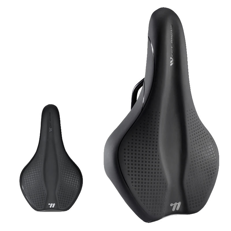 Schokbestendige Fietszadel - Comfortabele Fietsstoel met Antislip Leren Kussen voor Mountainbikes en Racefietsen