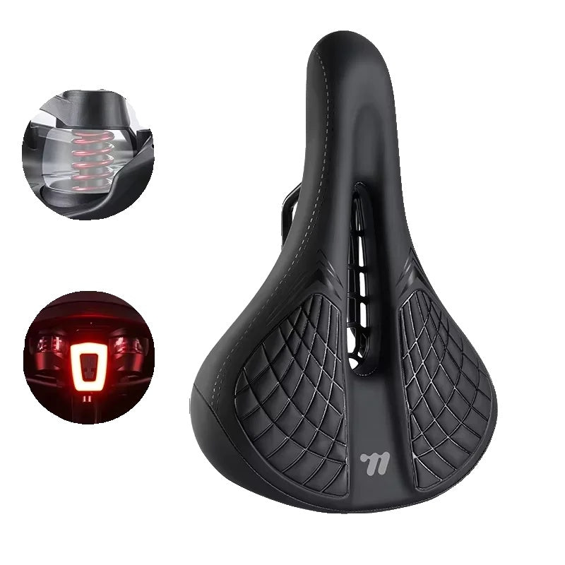 Comfortabele Schokabsorberende Fietszadel met Hol Ontwerp, Waterdichte Fietsstoel voor Verbeterde Rijervaring