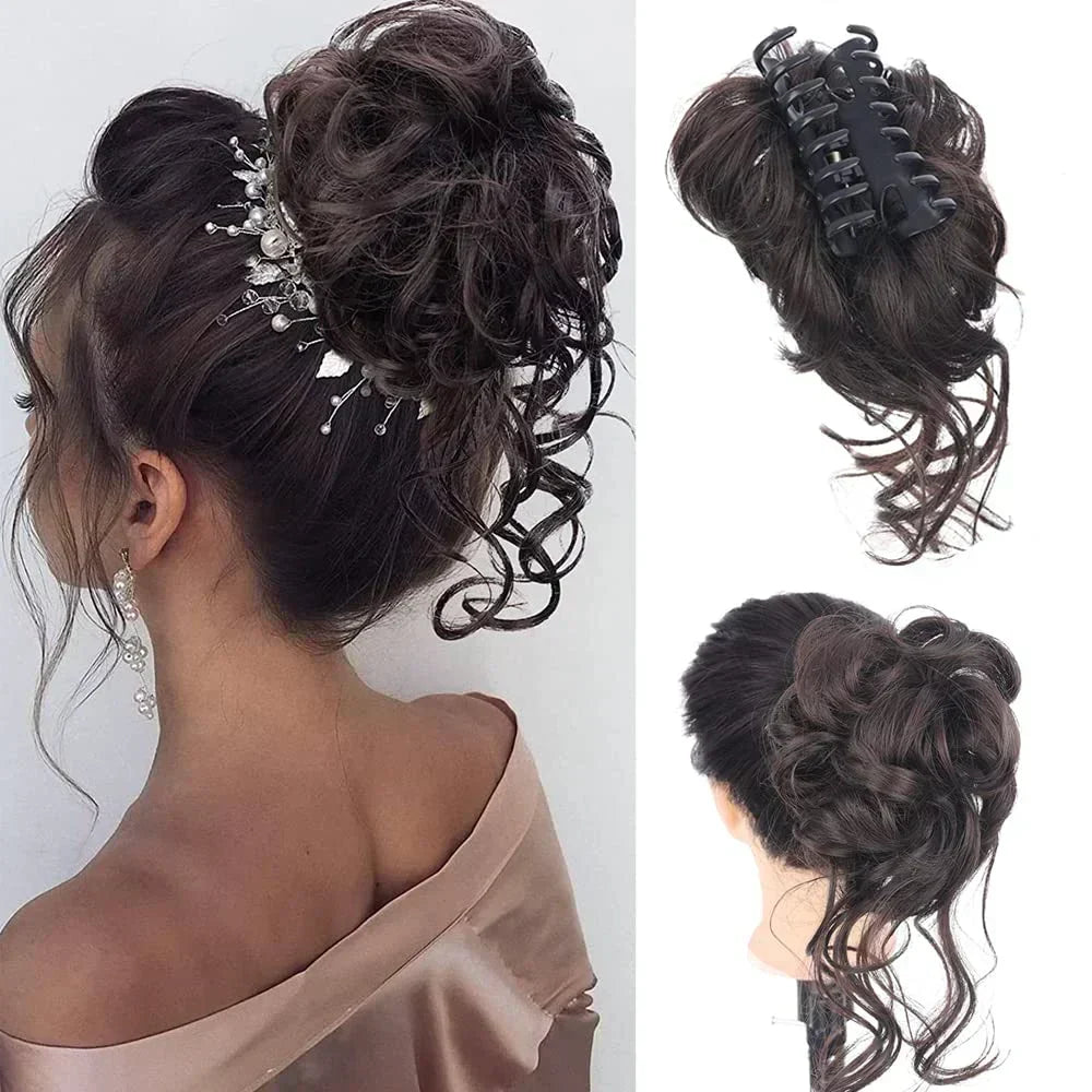 CurlyBun: Direct Gelockt Knot Haar Klem